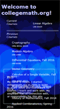 Mobile Screenshot of collegemath.org